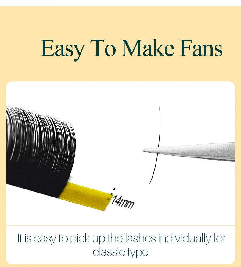 H&L SINCE 1990 20Rows Individual Eyelash Extensions Lashes Maquiagem Cilios for Soft Natural Faux Mink Eyelashes for