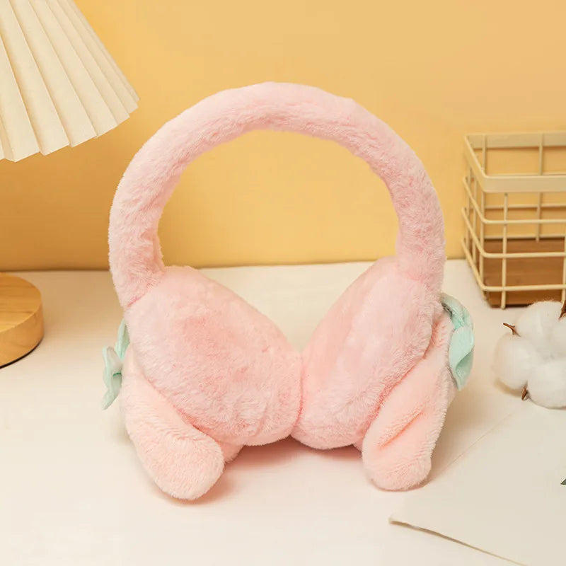 Sanrio Kuromi Cinnamoroll Melody Soft Plush Warmer Earmuff Cute Earflap Winter Outdoor Cold Protection Ear-Muffs Ear Cover Gift