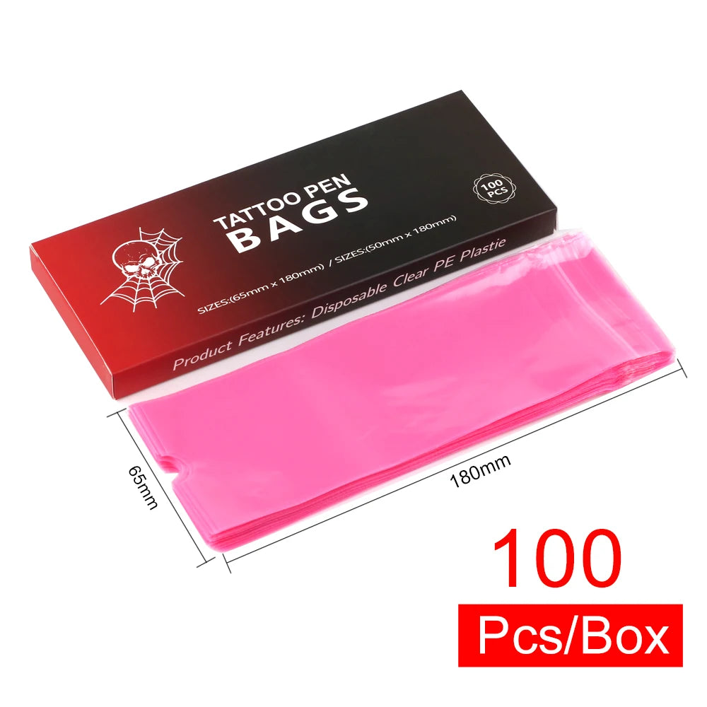 100 PCS Waterproof Tattoo Pen Barrier Film Protective Tattoo Color Packaging Machine Pen Protective Film Anti Fouling Film