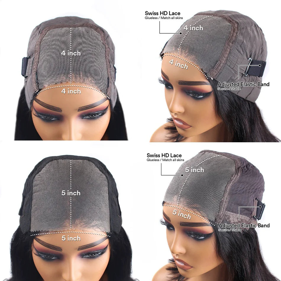 "30'' Glueless HD Lace Closure Wig – Bone Straight Human Hair"