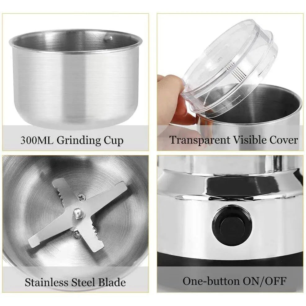 Portable Blender With USB Rechargeable Mini Kitchen Fruit Juice Mixer Home Simple Portable Electric Mini Juicerric Grinder Four Edged Blade Kitchen Cereal Nuts Beans Spices Grains Grinder Machine Multifunctional Home Coffee Grinder
