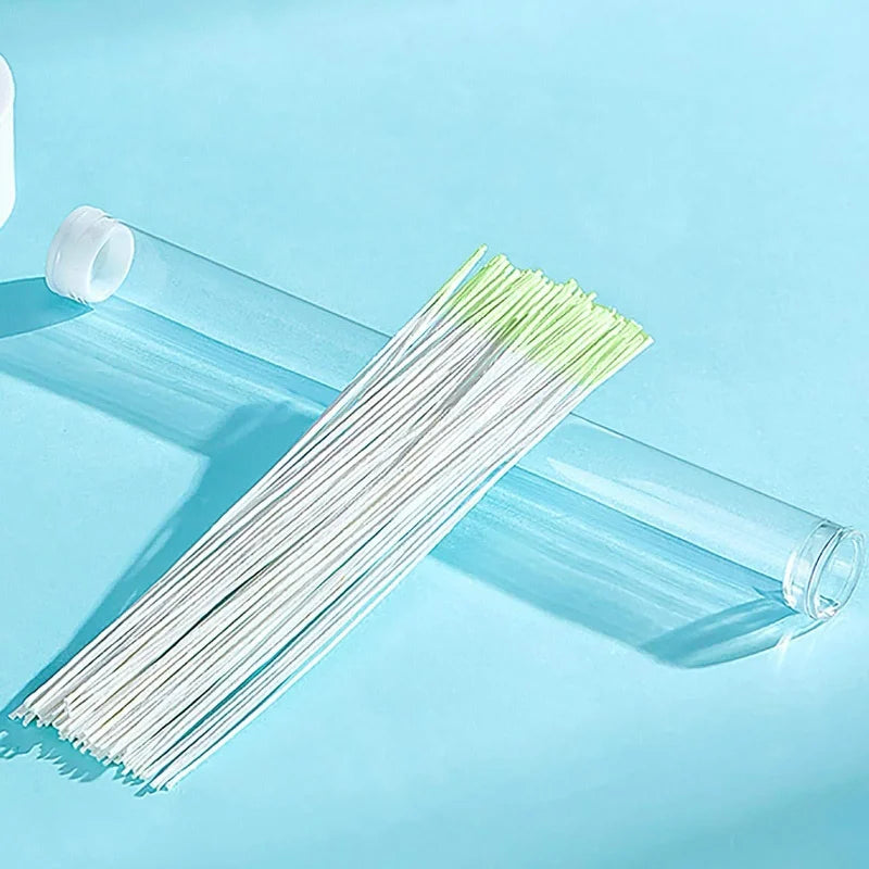 120/60pcs Ear Piercing Cleaning Effective Ear Hole Cleaner Tool Disposable Earrings Hole Clean Paper Line for Removing Dirt Odor