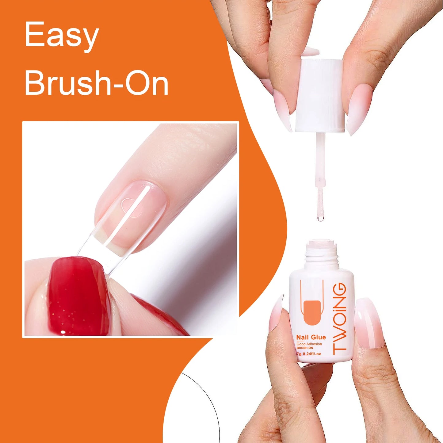 5pcs/2pcs 7g Super Strong Nail Glue For False Nail Tips, Acrylic Nails,Press OnNails,Fake Nails Art Decoration Lasting Adhesion