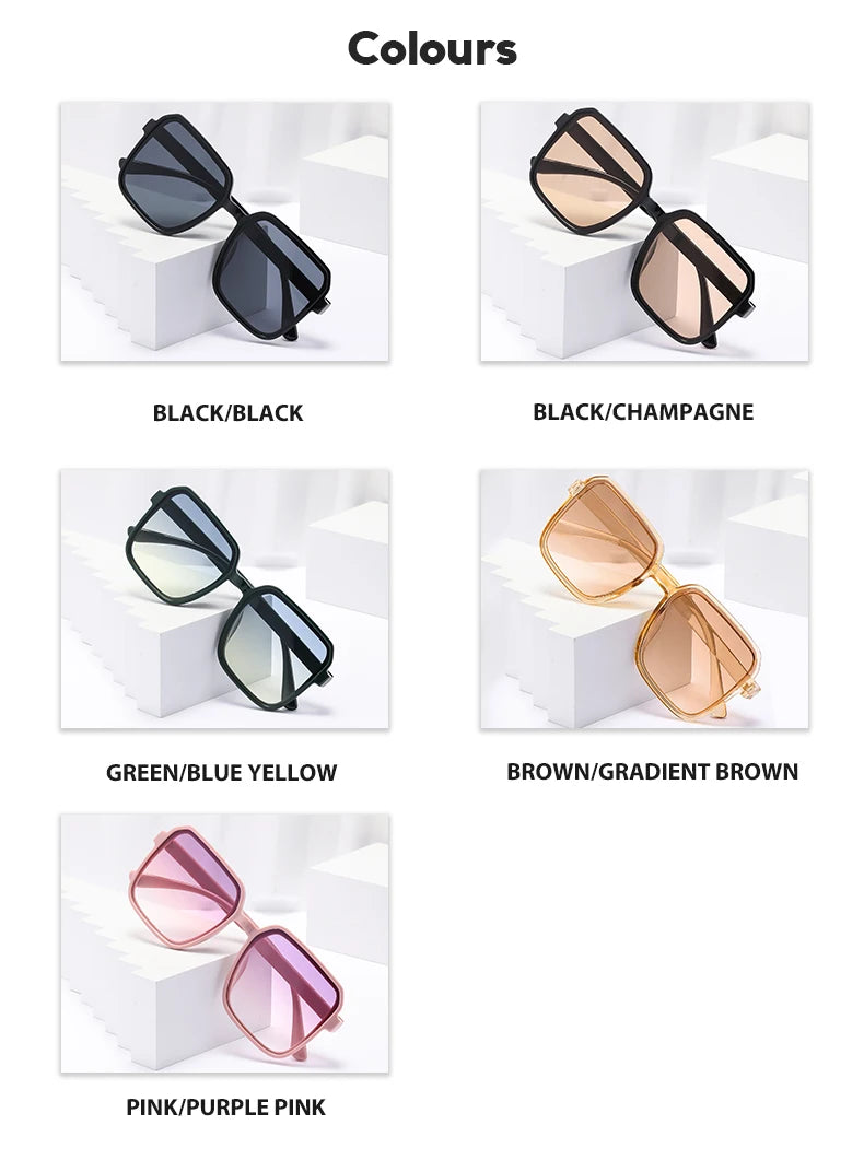 10pcs stylish eyewear combination Modern Street sunglasses for both men and women