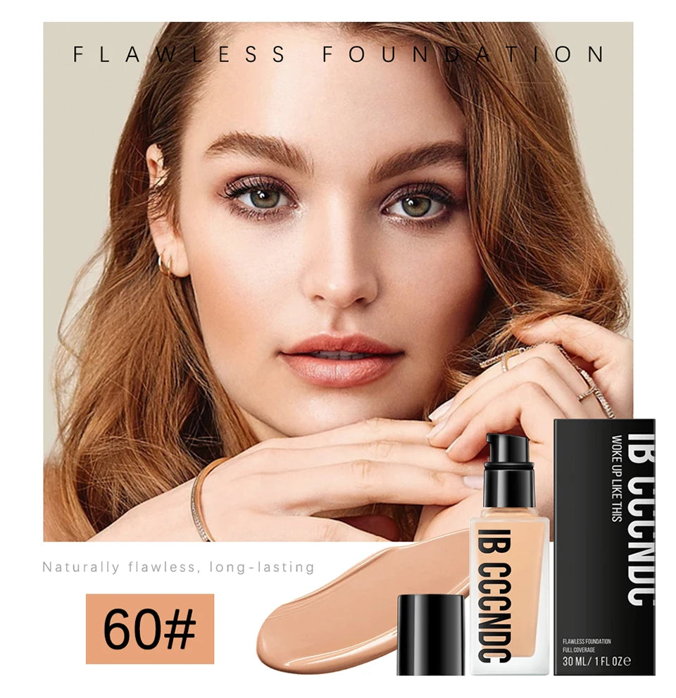 Flawless All Day 6 Color Waterproof Concealer Foundation For Women Makeup Full Coverage Long Lasting Moisturizing