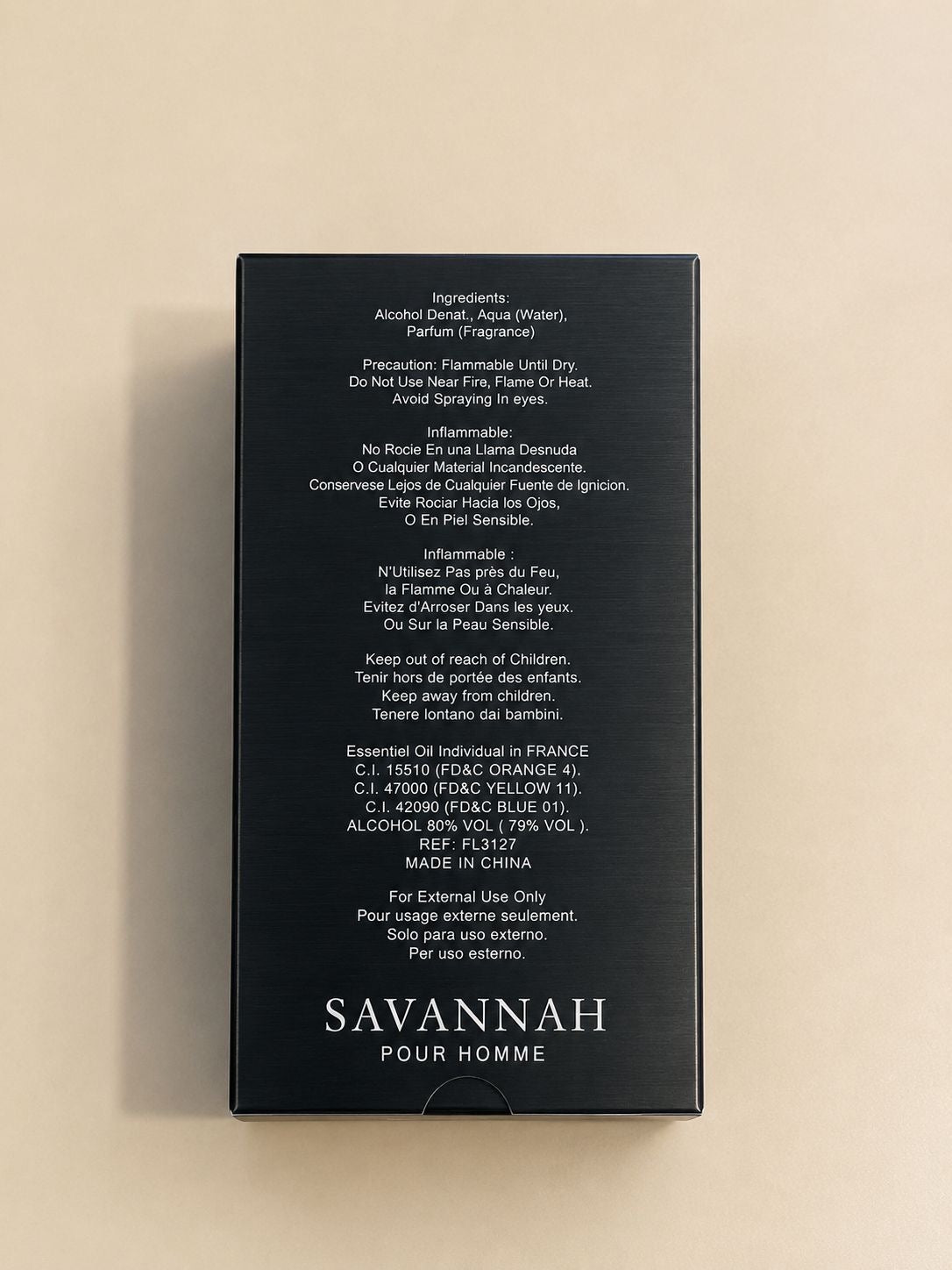 Savannah Elixir Pour Homme Eau de Parfum for Men – 100ml / 3.4 fl oz