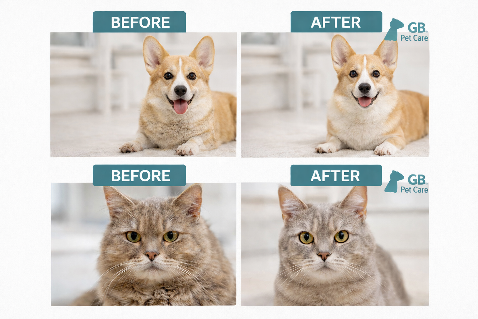 GB Pet Care Glove Wipes for Dogs & Cats – Hypoallergenic Grooming & Cleaning (Bundle Packs 2,3,4)