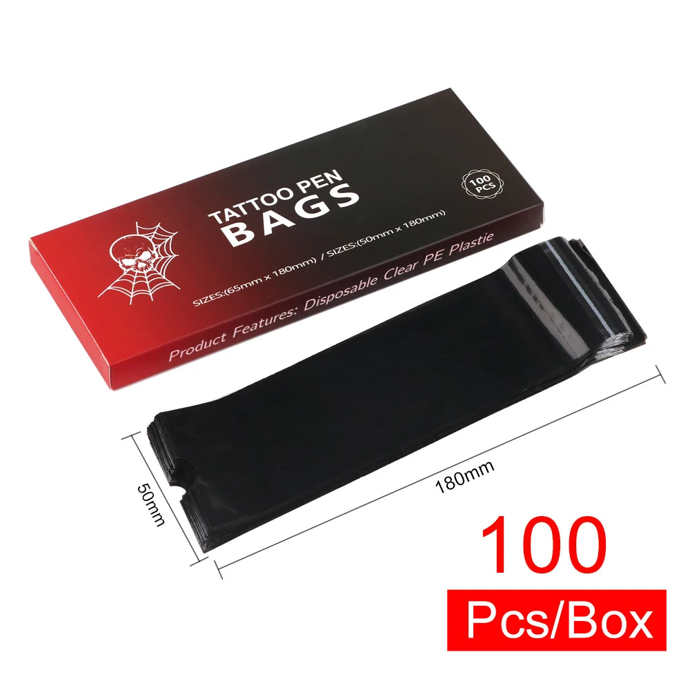 100 PCS Waterproof Tattoo Pen Barrier Film Protective Tattoo Color Packaging Machine Pen Protective Film Anti Fouling Film