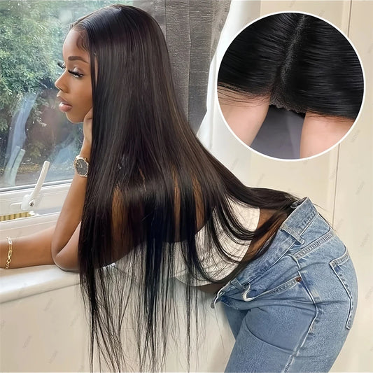 "30'' Glueless HD Lace Closure Wig – Bone Straight Human Hair"