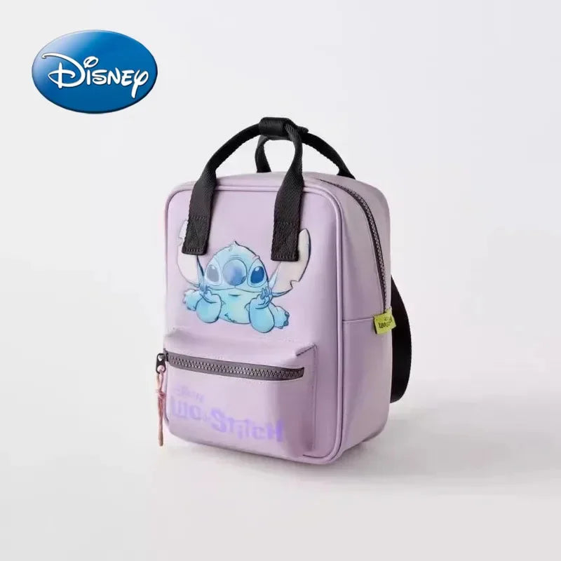 Disney Mickey Mouse Cartoon Fashion Backpack Women's Minnie Canvas School Bag Fashion Large Capacity Backpack Girls Mochila