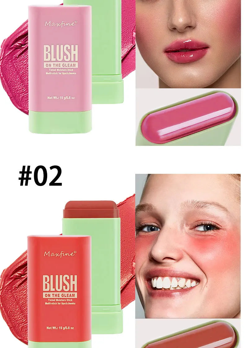 Multi Functional Blush Stick Waterproof Long Lasting Easy Color Delicate Moisture