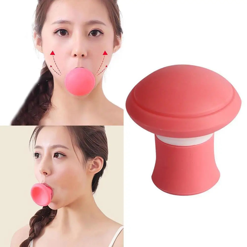 Fast Thin Face Silica Gel Mouth Jaw Exerciser Slimming Face Lift Tool Chin V-Shape Face Lifting Anti-wrinkle Removal Blow Breath