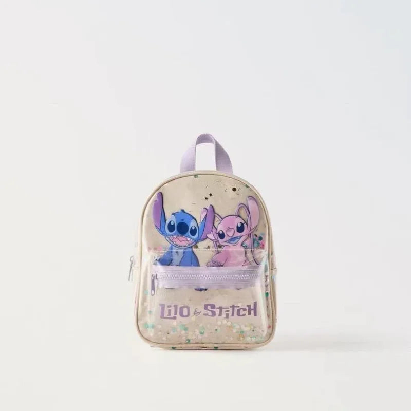 Disney Mickey Mouse Cartoon Fashion Backpack Women's Minnie Canvas School Bag Fashion Large Capacity Backpack Girls Mochila