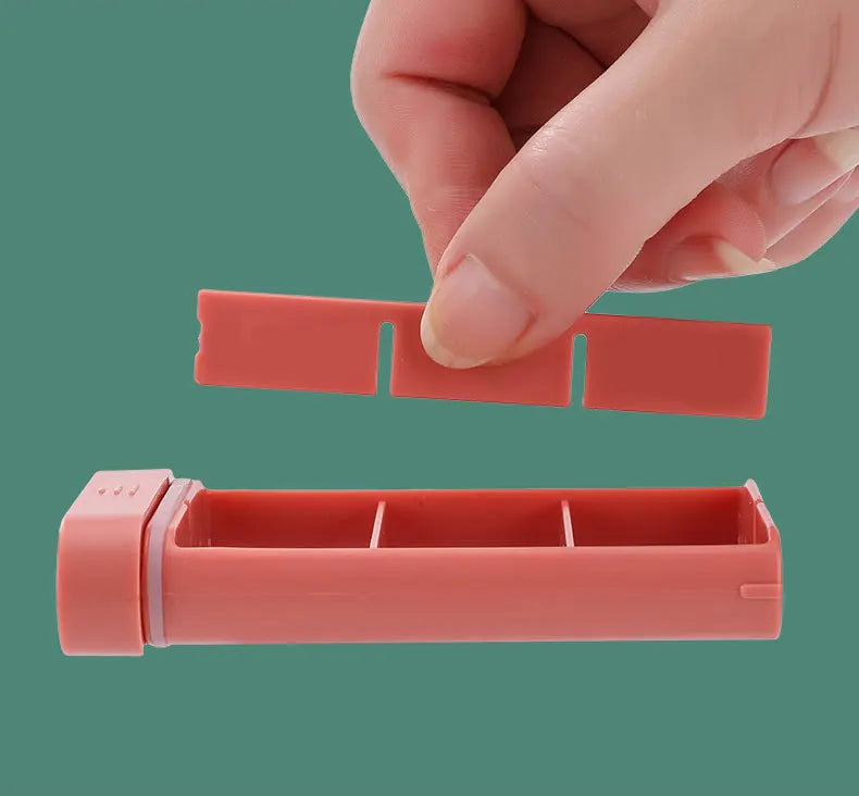 Mini Small Portable Travel Vitamin Box Pill Cases Container Organizer Storage Tablet 7 Days 6 Grids Medicine Fish Oils