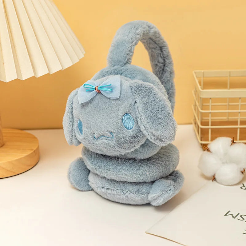 Sanrio Kuromi Cinnamoroll Melody Soft Plush Warmer Earmuff Cute Earflap Winter Outdoor Cold Protection Ear-Muffs Ear Cover Gift