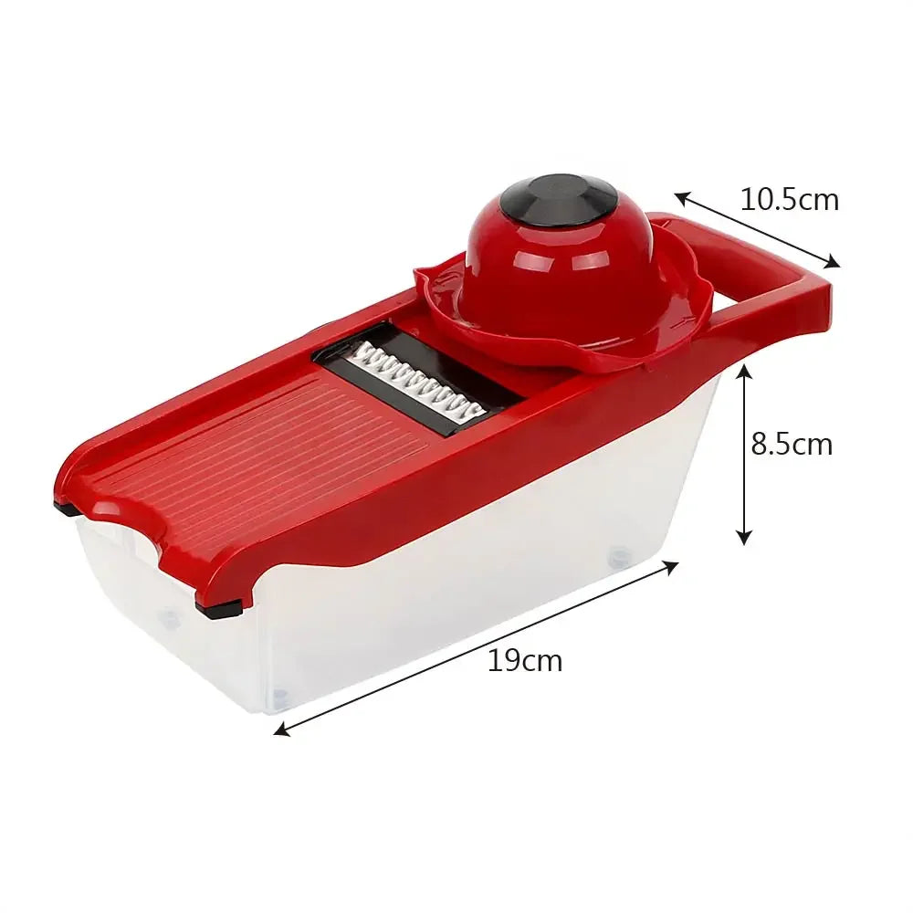 Kitchen Gadget Multi- 6 Blades Slicer Vegetable Mandoline Slicer Cooking Tool Sets Fruit Cutter Grater Utensil for the kitchen