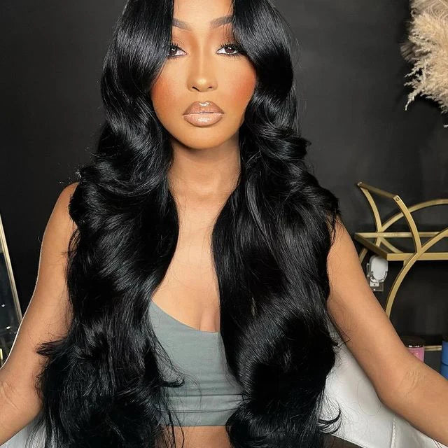 Glueless Invisi-Drawstring 360 Full Lace Wig 200 Density Body Wave HD Transparent Lace Front Wigs Human Hair Brazilian Remy Hair