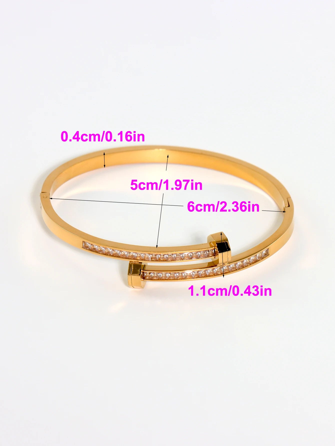 3Pcs/Sets Stainless Steel Clover Flower Cross Nail Bracelet for Women Leisure Wedding Jewelry Party Holiday Valentine's Day Gift