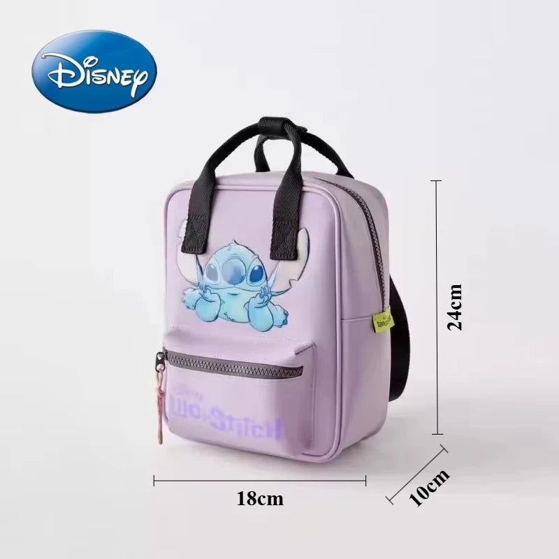 Disney Mickey Mouse Cartoon Fashion Backpack Women's Minnie Canvas School Bag Fashion Large Capacity Backpack Girls Mochila