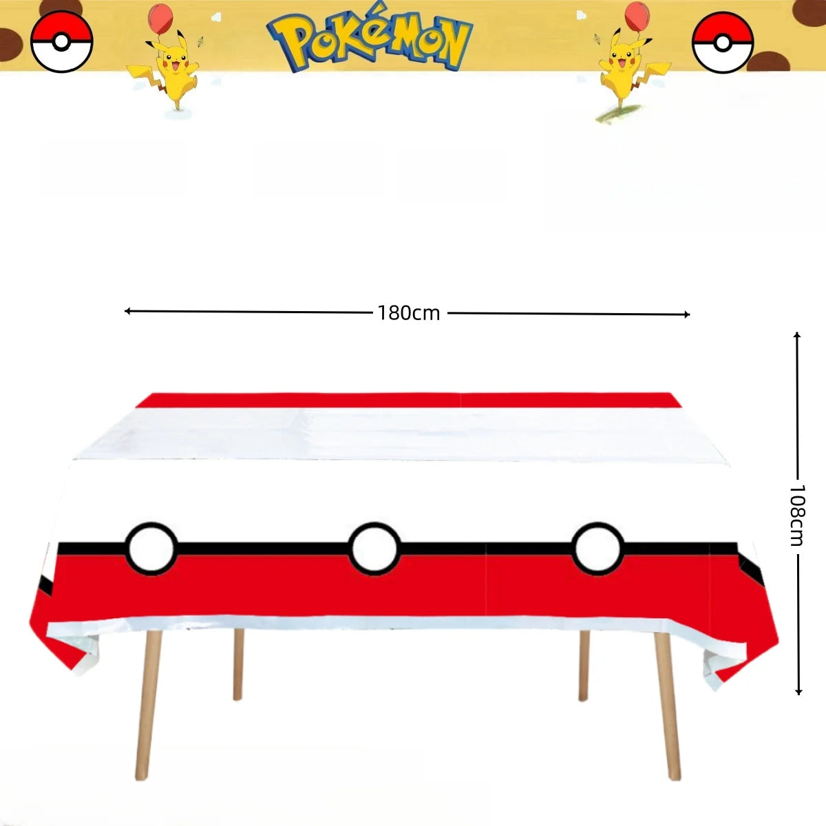 Pokemon Tablecloth Birthday Party Decoration Pikachu Disposable Table Cloth Table Cover Baby Shower Kids Toy Gift Party Supplies