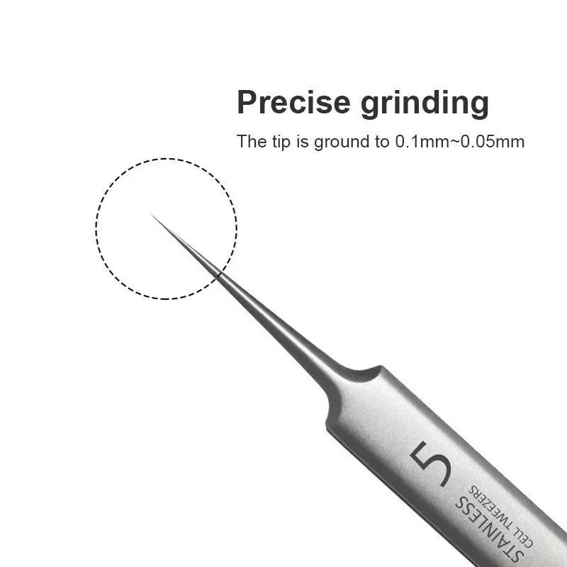 Ultra-fine Cell Pimples Blackhead Clip Tweezers Beauty Salon Remover Acne Needle Blackhead Deep Cleaner Clip Face Skin Care Tool