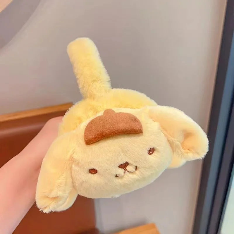 Sanrio Kuromi Cinnamoroll Melody Soft Plush Warmer Earmuff Cute Earflap Winter Outdoor Cold Protection Ear-Muffs Ear Cover Gift