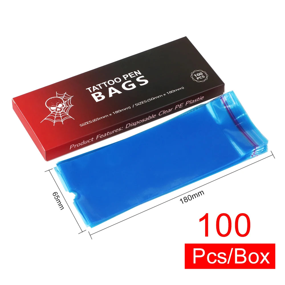 100 PCS Waterproof Tattoo Pen Barrier Film Protective Tattoo Color Packaging Machine Pen Protective Film Anti Fouling Film