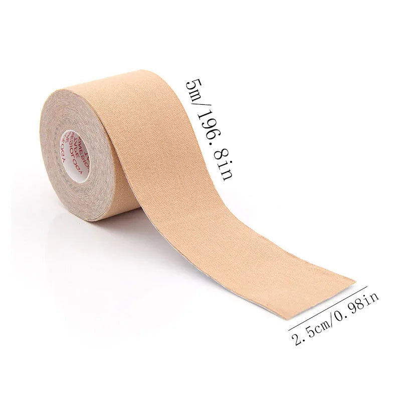 Elastic Face Lift Tape-Instantly Lifts Sagging Jowls,Neck Skin,and Double Chin for a Defined V Jawline-Reusable-0.98*196.85 inch
