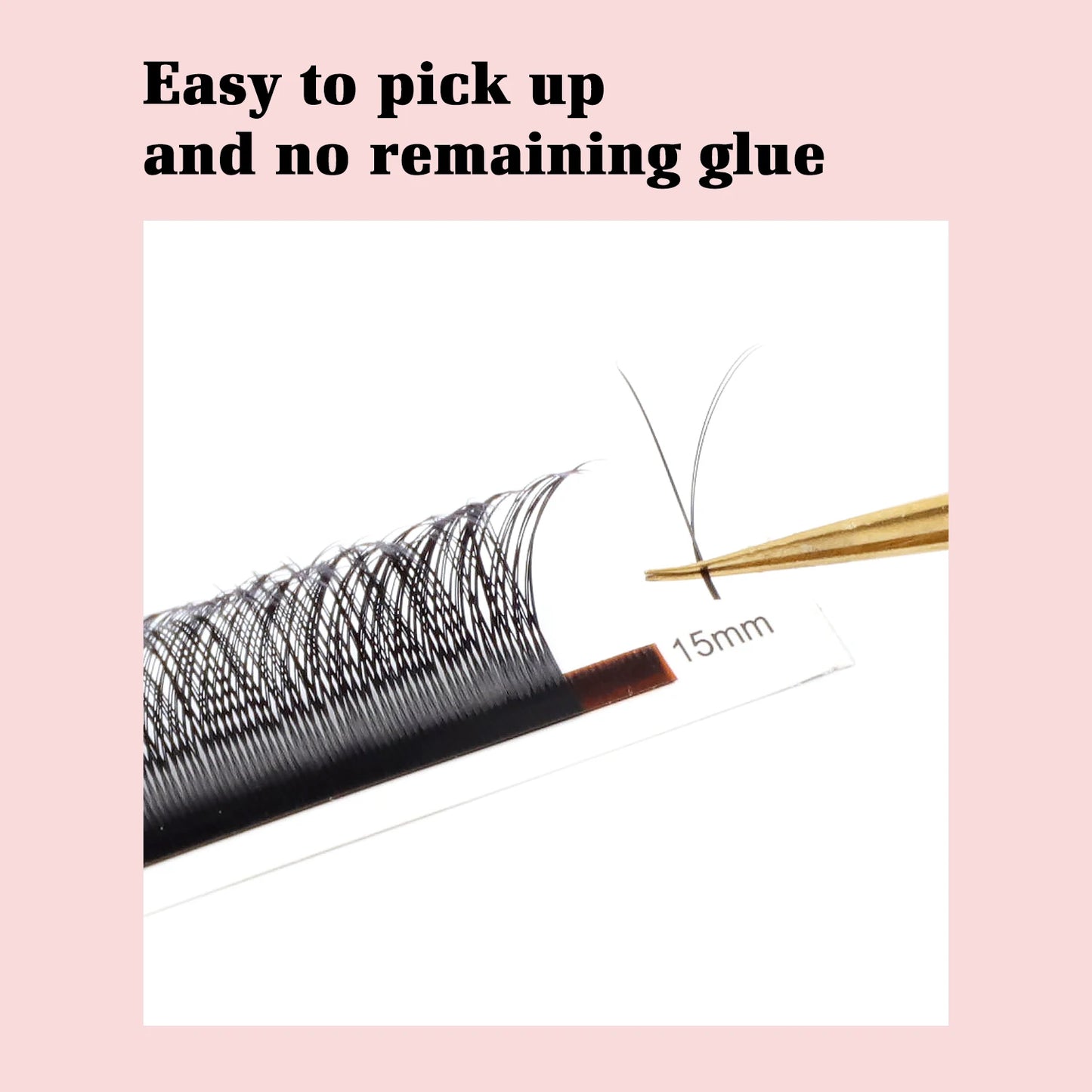 TDANCE 8-15MIX YY Shape Hand Woven Premium Mink Soft Light Natural Eyelashes Extension Makeup Mesh Net Cross False Eyelash