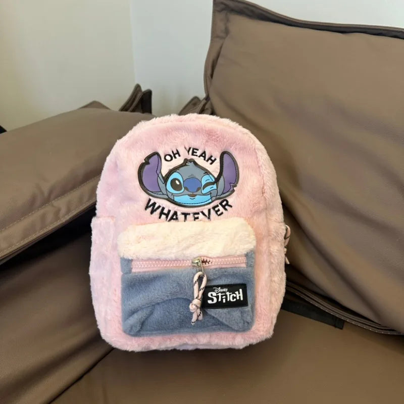 Disney Mickey Mouse Cartoon Fashion Backpack Women's Minnie Canvas School Bag Fashion Large Capacity Backpack Girls Mochila