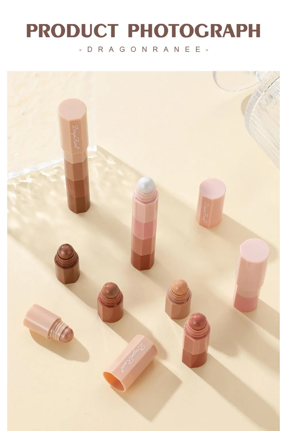 Dragon Ranee 4 color/set Lazy Eyeshadow Pencil Waterproof Non-Smudge Highlighter Silkworm Pencil Pearlescent