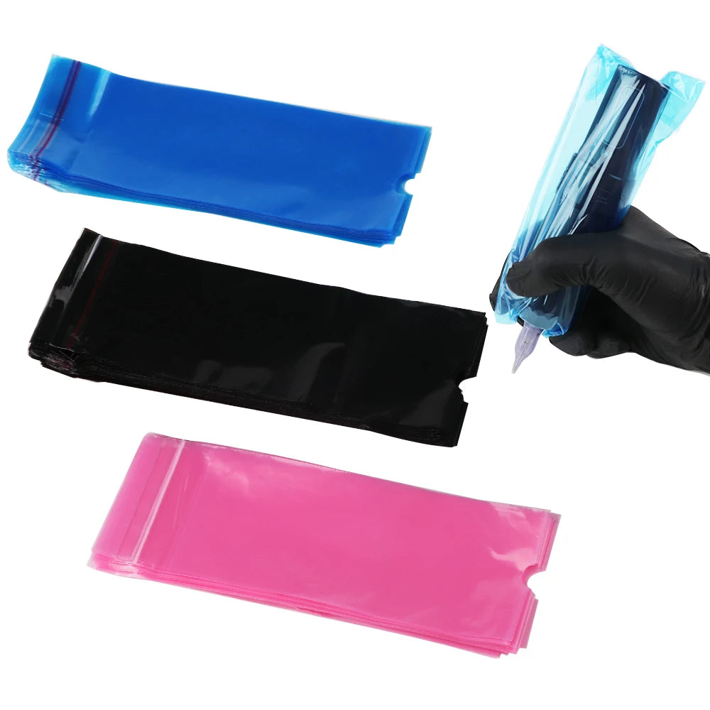 100 PCS Waterproof Tattoo Pen Barrier Film Protective Tattoo Color Packaging Machine Pen Protective Film Anti Fouling Film
