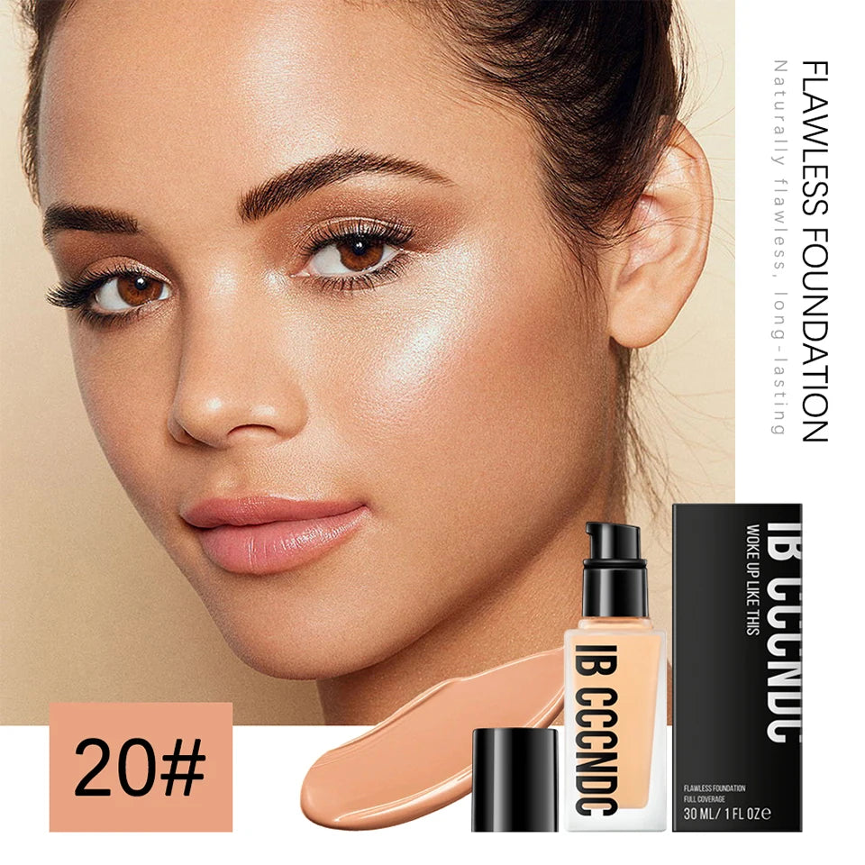 Flawless All Day 6 Color Waterproof Concealer Foundation For Women Makeup Full Coverage Long Lasting Moisturizing