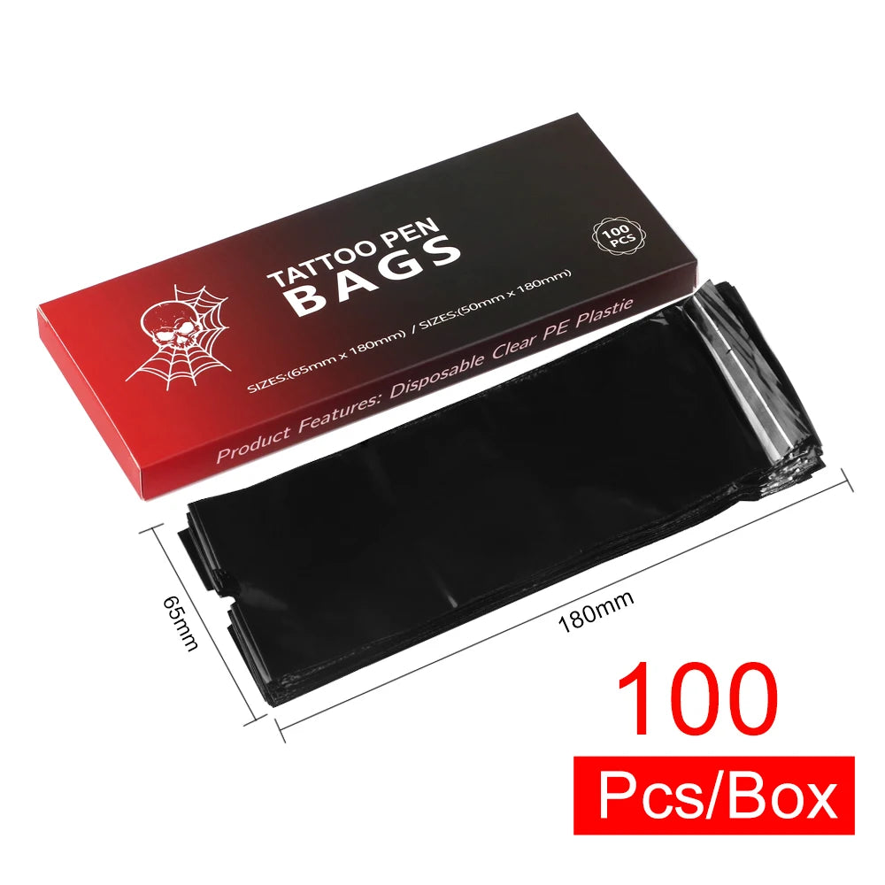 100 PCS Waterproof Tattoo Pen Barrier Film Protective Tattoo Color Packaging Machine Pen Protective Film Anti Fouling Film
