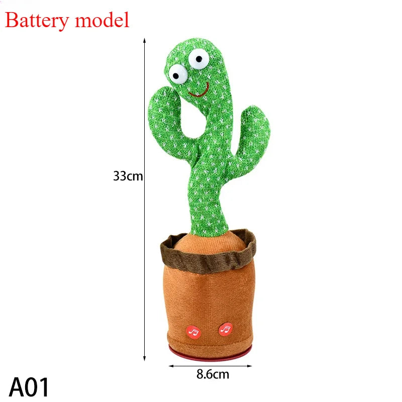 1PCS A talking cactus toy that can be charged, recorded, and repeated. Suitable for Spanish, English, and Arabic  voice changer