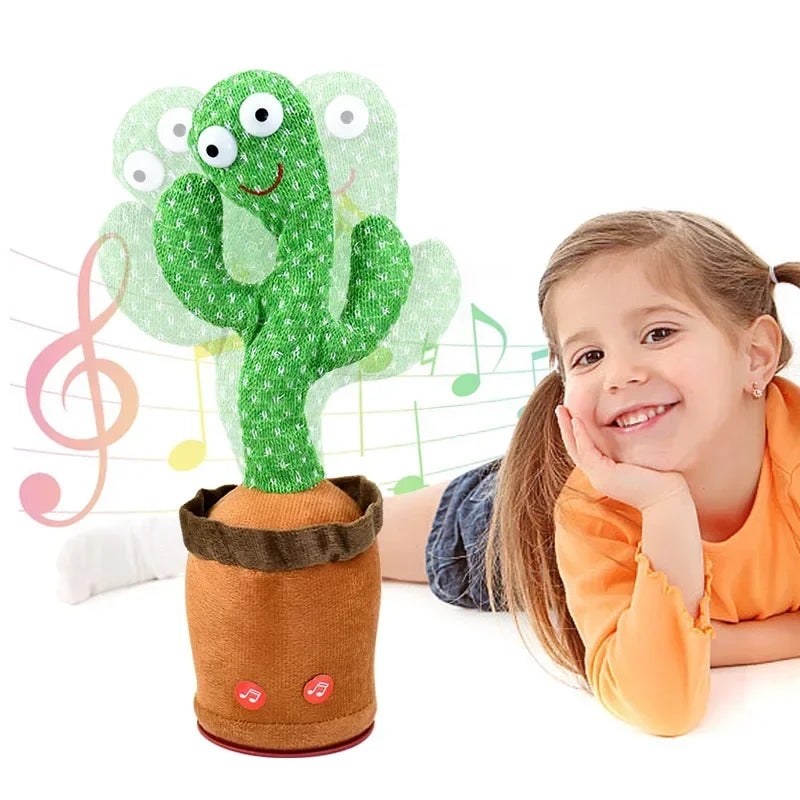 1PCS A talking cactus toy that can be charged, recorded, and repeated. Suitable for Spanish, English, and Arabic  voice changer
