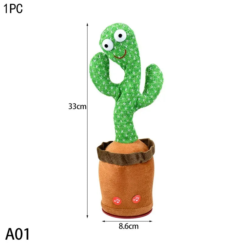 1PCS A talking cactus toy that can be charged, recorded, and repeated. Suitable for Spanish, English, and Arabic  voice changer