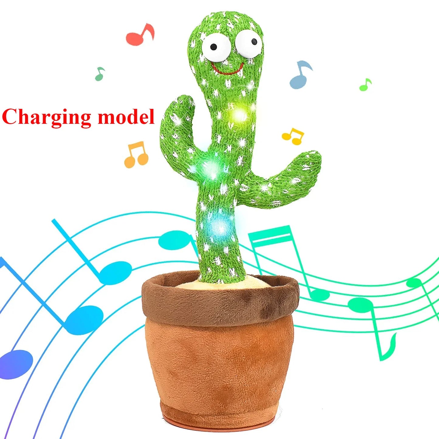 1PCS A talking cactus toy that can be charged, recorded, and repeated. Suitable for Spanish, English, and Arabic  voice changer