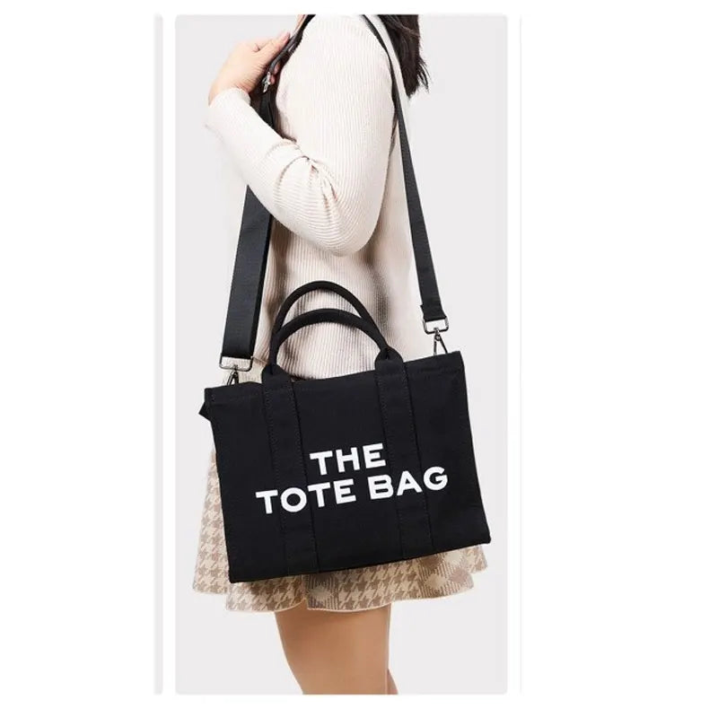 THE TOTE BAG Designer Fashion Handbag Shoulder Strap Crossbody Handbag Adjustable Large Capacity Canvas Women's Bag