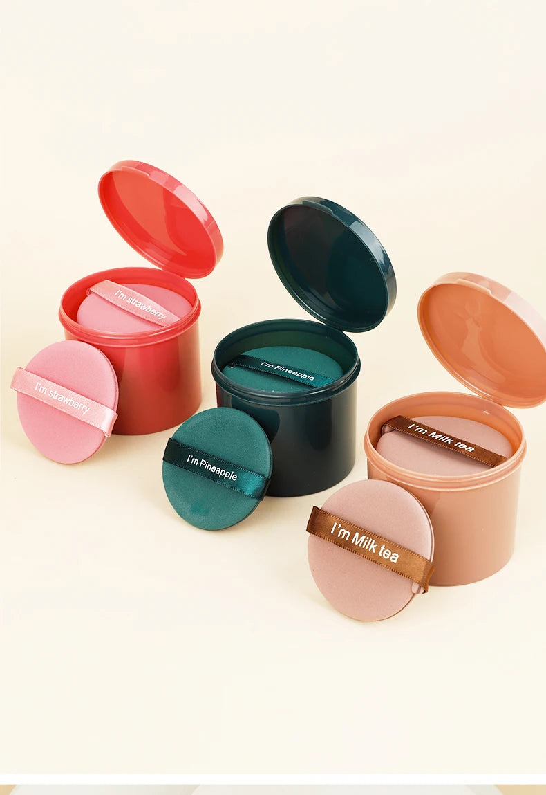 7pcs Air Cushion Puff Wet And Dry Reusable Sponge Puff For Liquid, Cream, Foundation And Powder Makeup Tool With A Storage Case