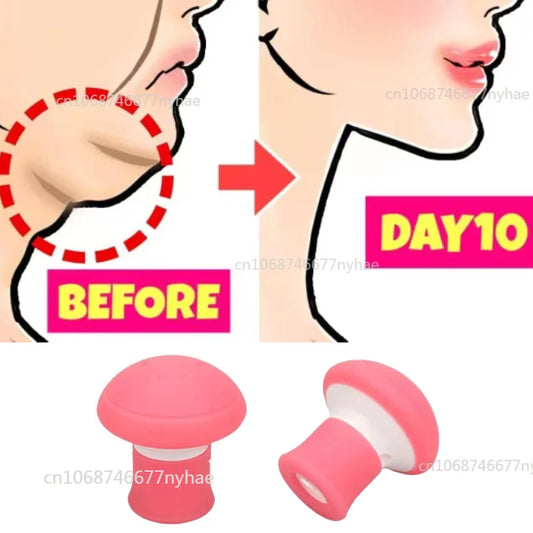 Fast Thin Face Silica Gel Mouth Jaw Exerciser Slimming Face Lift Tool Chin V-Shape Face Lifting Anti-wrinkle Removal Blow Breath