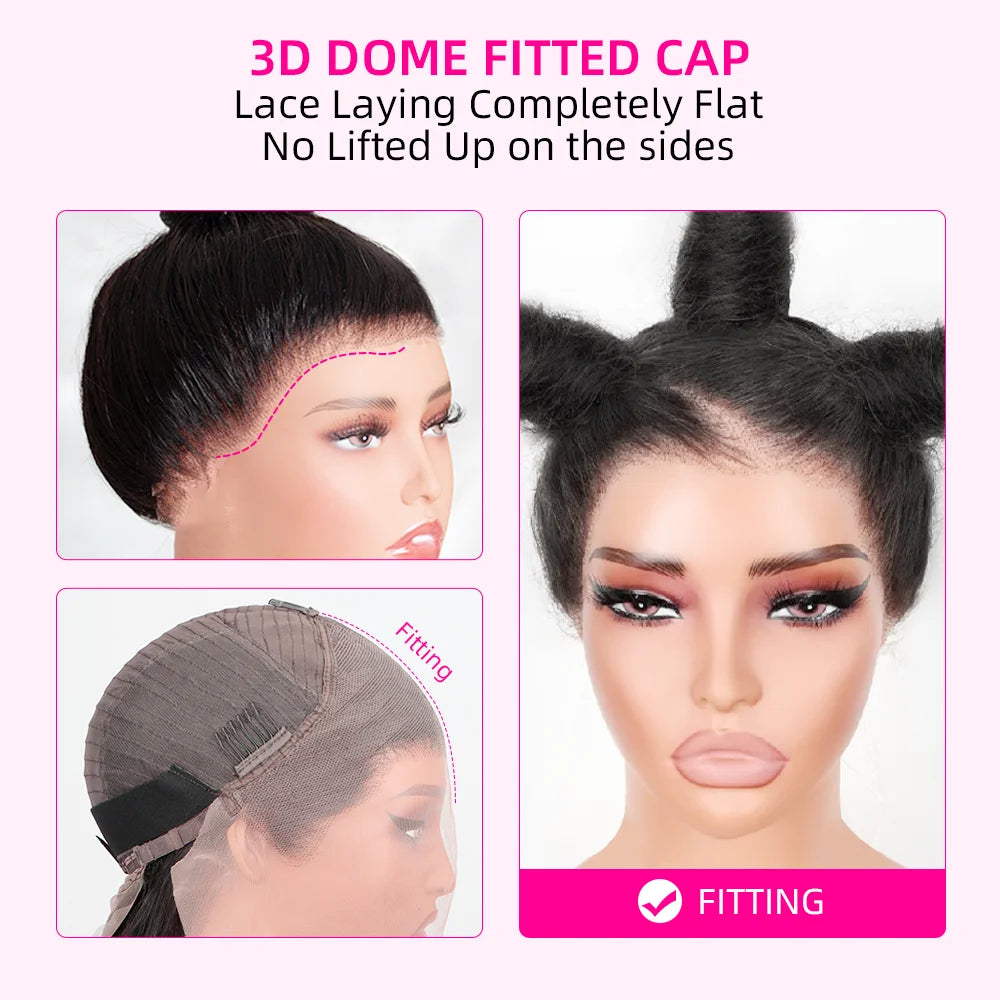 Glueless Invisi-Drawstring 360 Full Lace Wig 200 Density Body Wave HD Transparent Lace Front Wigs Human Hair Brazilian Remy Hair