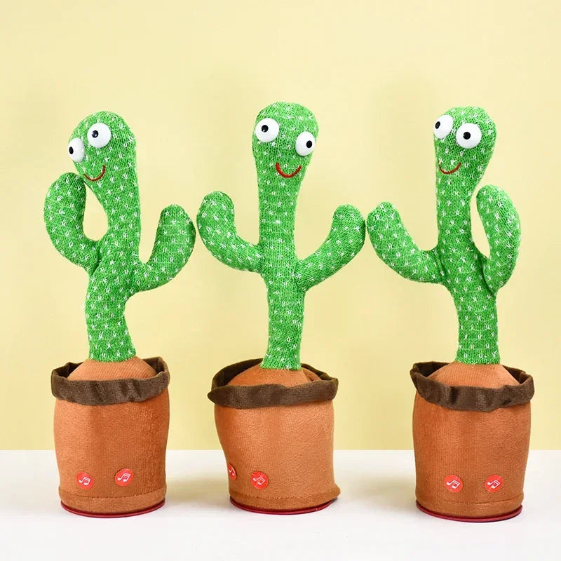 1PCS A talking cactus toy that can be charged, recorded, and repeated. Suitable for Spanish, English, and Arabic  voice changer