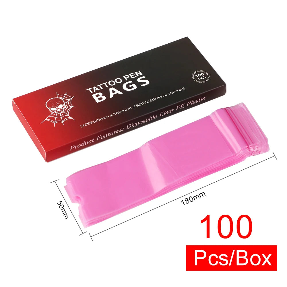 100 PCS Waterproof Tattoo Pen Barrier Film Protective Tattoo Color Packaging Machine Pen Protective Film Anti Fouling Film
