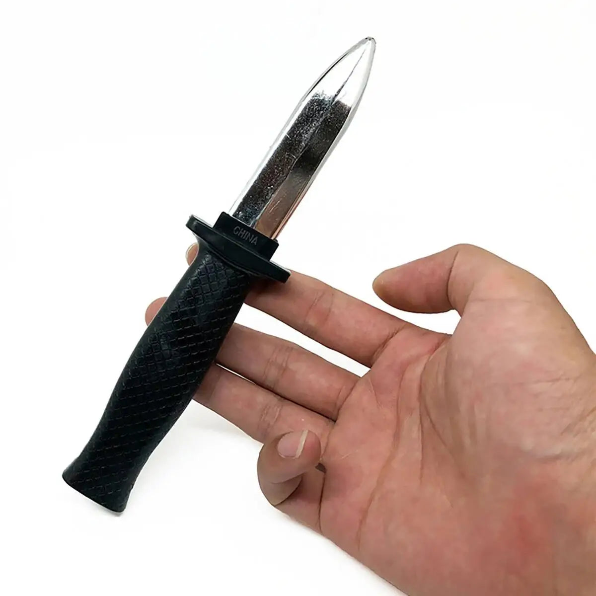 Fake telescopic knife magic props, telescopic simulation knife prank toys, fake knife prank performance