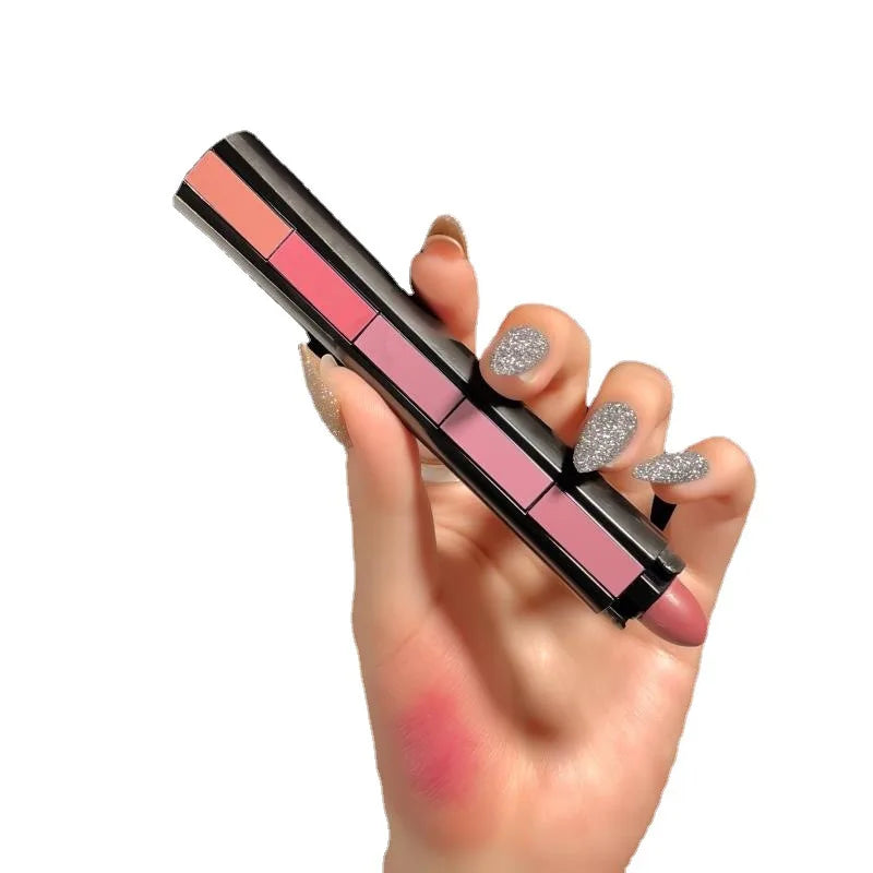 Fit Colors Matte 5-color lipstick Combination 5-section Velvet Mist with Color Non-stick Cup Lip Gloss Lipstick