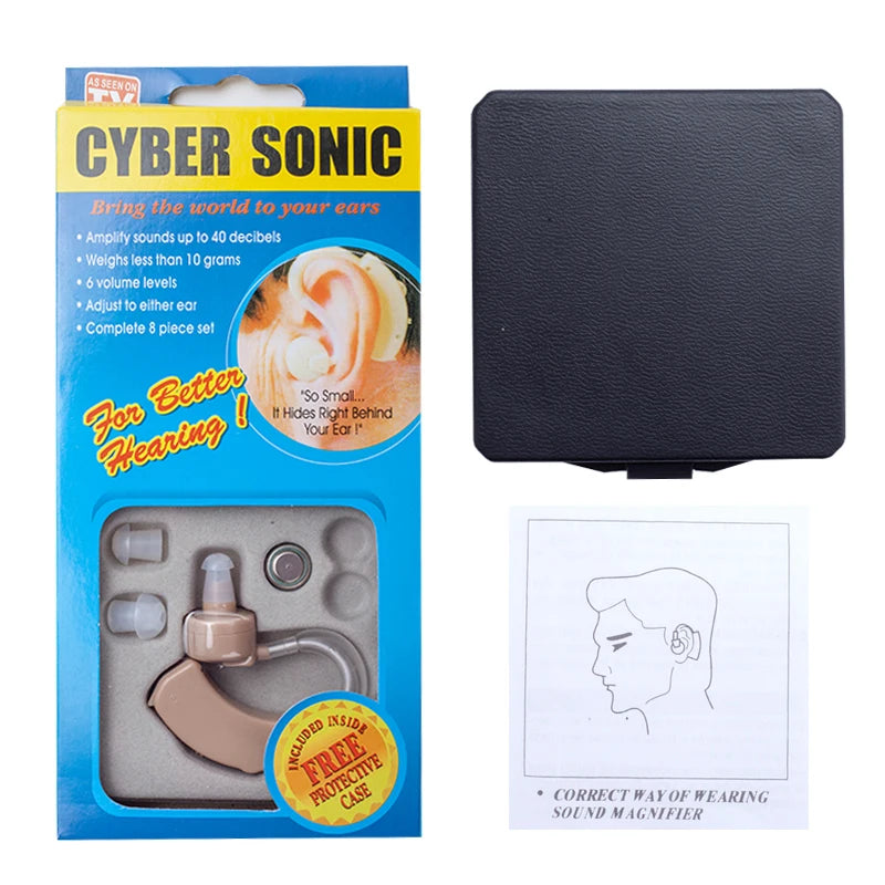 Super Mini Hearing Aid Ear Sound Amplifier Adjustable Tone Hearing Aids Portable Ear Hearing Amplifier for the Deaf Elderly