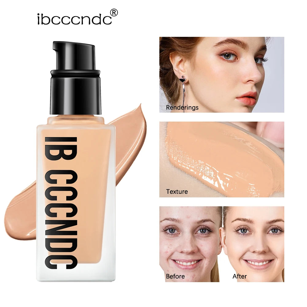 Flawless All Day 6 Color Waterproof Concealer Foundation For Women Makeup Full Coverage Long Lasting Moisturizing