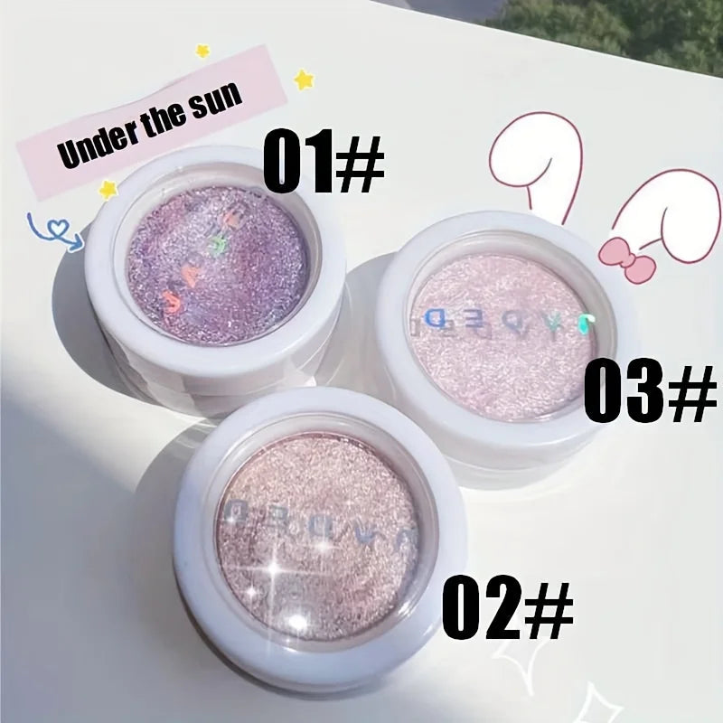 Shimmer Glitter Mashed Potatoes Highlighter Shine Highlighter Makeup Gel Face and Body Brighten Glitter Natural Contour Makeup