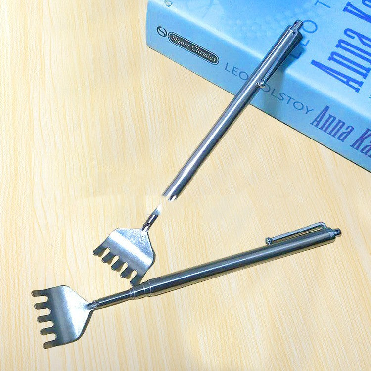 Back Scratcher Retractable Stainless Steel Pen Scratch An Itch Grilled Body Itch Scratching Sticks